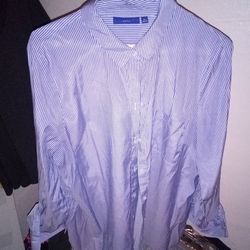 Blue apt.9 button down shirt